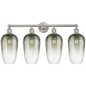 616-4w-sn-g484-7sl Innovations Lighting 616-4w-18-34 Brookhaven Flute Vanity - Brushed Satin Nickel