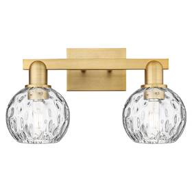 716-2w-bb-g1215-6 Innovations Lighting 716-2w-10-17 Athens Water Glass Vanity - Brushed Brass /