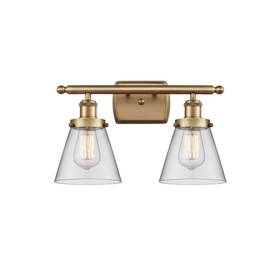 Innovations Lighting 745684256199 Ballston Urban Cone - 2 Light 16 Inch Bath Vanity