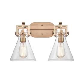 Innovations Lighting 745684536413 Newton Cone 2 Light 17 Inch Bath Vanity