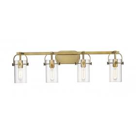 Innovations Lighting 745684633341 Pilaster 4 Inch 4-lt L-led Bath Vanity Bb - 423-4w-bb-4cl-led