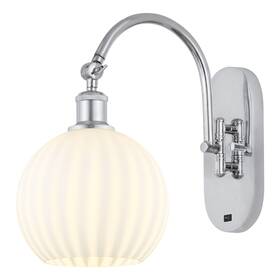 Innovations Lighting 745684741824 518-1w-14-8-white Venetian-indoor Wall - Polished Chrome /
