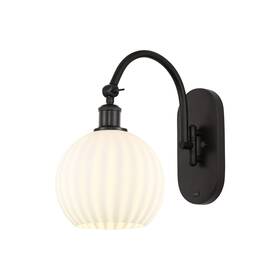 Innovations Lighting 745684741930 518-1w-14-8-white Venetian-indoor Wall - Oil Rubbed Bronze