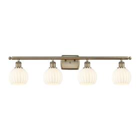 Innovations Lighting 745684746423 516-4w-9-36-white Venetian-bathroom Vanity - Antique Brass