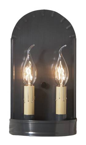 150wct Irvins Country Tinware Arch Sconce In Tin 150wct Irvins Country Tinware Arch Sconce In Tin
