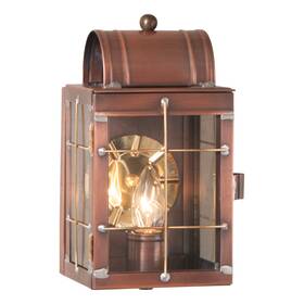 25wbcop Irvins Country Tinware Small Wall Lantern In Antique Copper