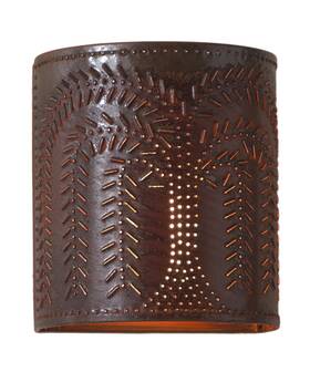 724wlrt Irvins Country Tinware Willow Sconce Light In Rustic Tin