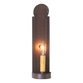 Irvins Country Tinware 812016033350 Slim Colonial Electric Tin Sconce