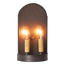 Irvins Country Tinware 812016033411 Arch Sconce In Kettle Black