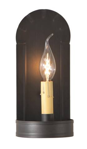 Irvins Country Tinware 813007022797 Fireplace Sconce In Kettle Black