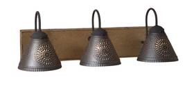 9195tpwd Irvins Country Tinware Crestwood Vanity Light In Pearwood