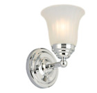 Isr1311a-2 Hampton Bay Chrome Sconce With Frosted Glass Shade 6940500316796