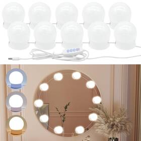 Mirror0821 Istarziyi Led Vanity Lights For Mirror Bathroom Light With 10 Dimmable Bulbs Adj