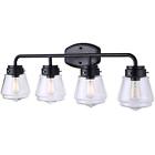 Ivl682a04bk Lochlan Vanity Lights Light With Clear Glass Matte 062345400914