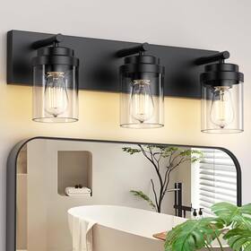 14-3-cl Izorro Bathroom Vanity Light Fixture 3-light 22 Inch Matte Black Lig 14-3-cl Izorro Bathroom Vanity Light Fixture 3-light 22 Inch Matte Black Lig