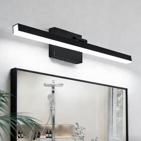 Pu6-bk Izorro Modern Bathroom Vanity Light 24 Inch Rotatable Black-6000k