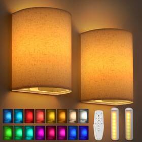 Jt-ws-lb15 Jantolumi Battery Operated Wall Sconces Set Of 2 Rechargeable Wireless Lamp With