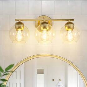 Jazava 658215599996 Globe Bathroom Vanity Light Over Sink Lighting