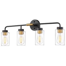 Jazava 683770829110 3/4-light Bathroom Vanity Light Wall Sconces Black And