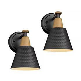 Jazava 744759330123 Modern 5.9 Inch 1-light Wall Sconces Black Bathroom Light Fixtures Vanity W