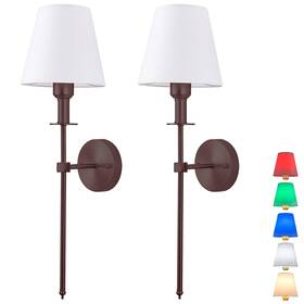2not Jengush 132848012660 Battery Operated Black Wall Sconce Set Of Hardwired Fixture Wireless Wal