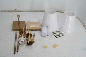Wl-01 Jengush For Parts Set Of 2 Battery Operated Sconce Wall Mount W Remote