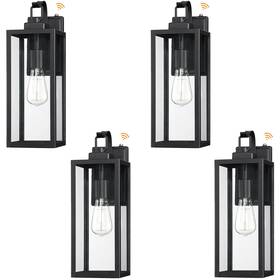X17.7 Jerry Guo 723083118065 4 Pack Exterior Waterproof Wall Sconce Light Fixture For Black 5.9 Inch X7.8