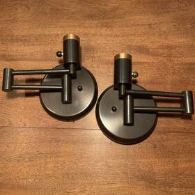 W-423 Jh Lighting 2 1 Pair Like Htf Round Sconce Swing Arm Wall Lights Orb