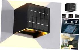 Tyn-085100 Jiangmenshijincan Trade Limited Company Solar Powered Motion Sensor Square Outdoor Wall Lights Power-black