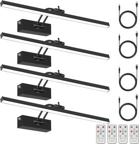 M0613 Jngmair 4 Pack Picture Lights For Wall 16in Art Lighting Paintings Cordless 5200ma