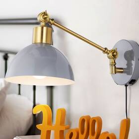 Jonathan Y 196868004462 Hygge Swing Arm 1-light Modern Midcentury Iron Usb Charging