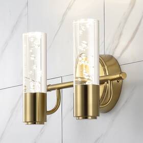Jonathan Y 196868009474 Alain Minimalist Modern Bubble Acrylic/iron Integrated Led Vanity Light By