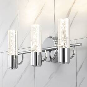 Jonathan Y 196868009498 Alain Minimalist Modern Bubble Acrylic/iron Integrated Led Vanity Light By