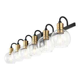 Jyl3557a Jonathan Y 196868051022 Marais 44.25 Inch 6-light Iron/glass Rustic Vintage Led