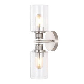 Jyl7577c Jonathan Y 840011428772 Jules Edison 16.5 Inch Cylinder 2-light Iron/seeded Glass Farmhouse Cont