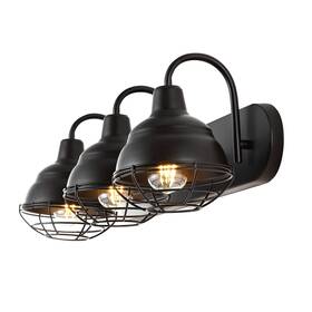 Jyl1120a Jonathan Y 840011429007 Levi 24.5 Inch 3-light Industrial Farmhouse Iron Led Vanity Modern Rusti