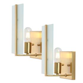 Jonathan Y 840011433462 Jyl9914a-set2 Mila 5.5 Inch 1-light Modern Coastal Iron/glass Led Sconce Contempo