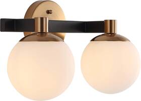 Jyl3541a Jonathan Y Modernist Globe 15.25 Inch 2-light Metal/frosted Glass Jyl3541a Jonathan Y Modernist Globe 15.25 Inch 2-light Metal/frosted Glass