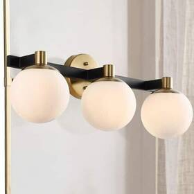 Jyl3542a Jonathan Y Modernist Globe 24 Inch 3-light Led Vanity Light With Frosted Glass