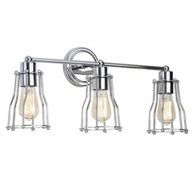 Jyl7417a Jonathan Y Evelyn 24 Inch 3-light Metal Industrial Vanity Light Contemporary Transi