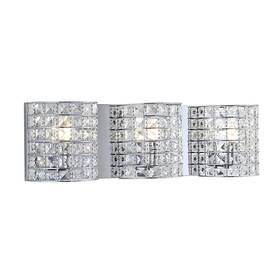 Jyl7544a Jonathan Y Clara Deco 24 Inch 3-light Metal/crystal Classic Glam Led Van