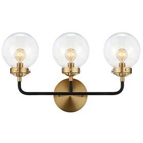 Jyl9011a Jonathan Y Caleb 3-light 22 Inch Brass Wall Sconce Contemporary Transiti