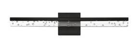 Jyl7128a Jonathan Y Lighting Mario 22 Inch W Led Minimalist Bath Bar - Black/clear