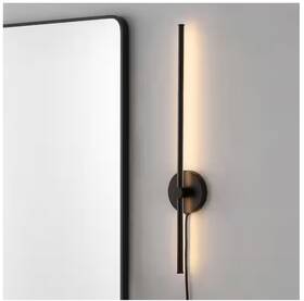 Jyl7136a Jonathan Y Lighting Anton 27 Inch Tall Led Plug-in Wall Light Bar - Black