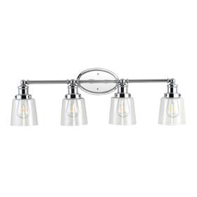 Jyl7533a Jonathan Y Lighting Jyl7533 Beverly 4 Light 32 Inch W Led Bathroom - Chrome