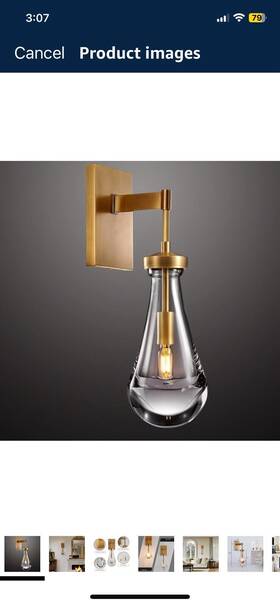 Wansiwallsconce102808 Joyunleo Brass Wall Sconces Raindrop Lighting Sconce Indoor For Li