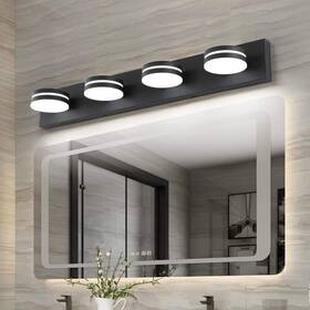 Jusheng 645707957174 30 Inch 4-light Led Vanity Light Bar Dimmable 5500k 270 Swivel Acrylic