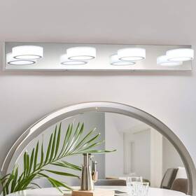 Jusheng 645707958935 32 Inch 4 Light Chrome Led Bathroom Vanity Bar With Dimmable 5500k