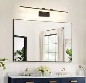 Jusheng 788609047892 31.5 Inch 1 Light Black Led Vanity Bar With Dimmable 5500k