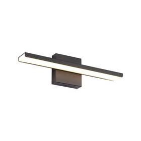 Jusheng 788609650627 Bathroom Vanity Light Fixtures 16 Inch Long Modern Matte Black Aluminum Wall